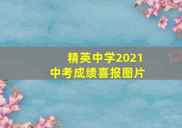 精英中学2021中考成绩喜报图片