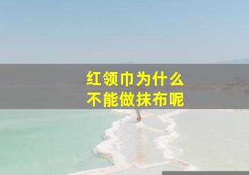 红领巾为什么不能做抹布呢