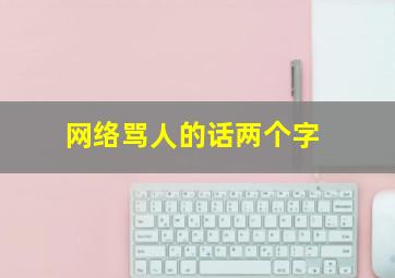 网络骂人的话两个字