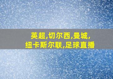 英超,切尔西,曼城,纽卡斯尔联,足球直播