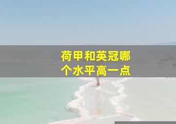 荷甲和英冠哪个水平高一点