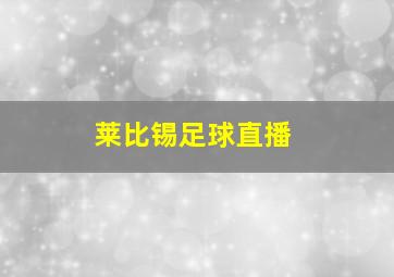 莱比锡足球直播