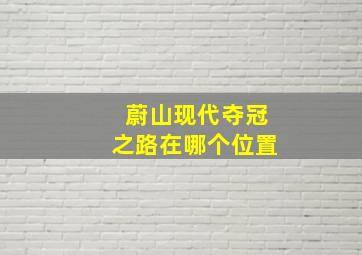 蔚山现代夺冠之路在哪个位置