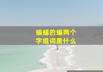 蝙蝠的蝙两个字组词是什么