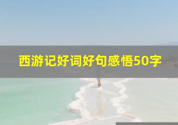 西游记好词好句感悟50字