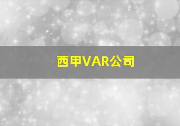 西甲VAR公司