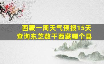 西藏一周天气预报15天查询东芝数干西藏哪个县