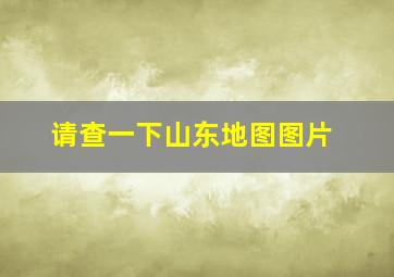 请查一下山东地图图片