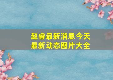 赵睿最新消息今天最新动态图片大全