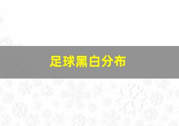 足球黑白分布