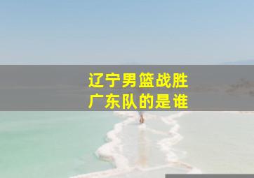 辽宁男篮战胜广东队的是谁