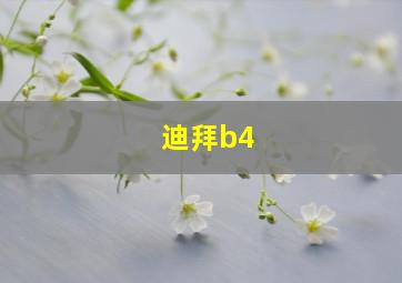 迪拜b4