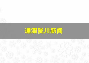 通渭陇川新闻