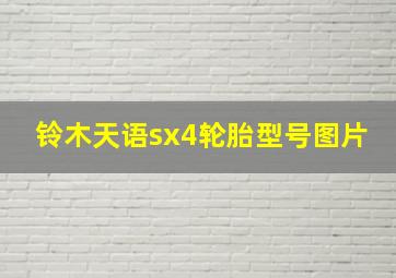 铃木天语sx4轮胎型号图片