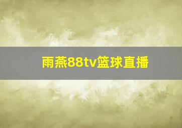 雨燕88tv篮球直播