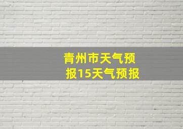 青州市天气预报15天气预报