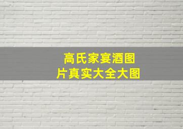 高氏家宴酒图片真实大全大图