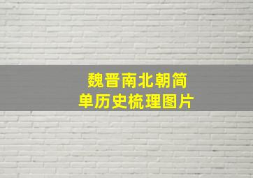 魏晋南北朝简单历史梳理图片