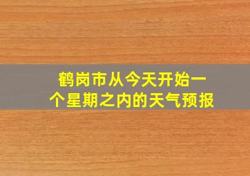 鹤岗市从今天开始一个星期之内的天气预报