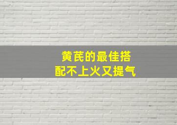 黄芪的最佳搭配不上火又提气