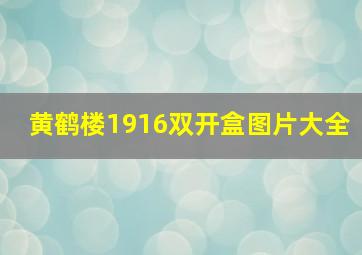 黄鹤楼1916双开盒图片大全