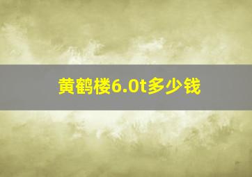 黄鹤楼6.0t多少钱