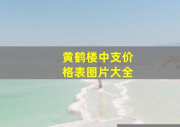 黄鹤楼中支价格表图片大全